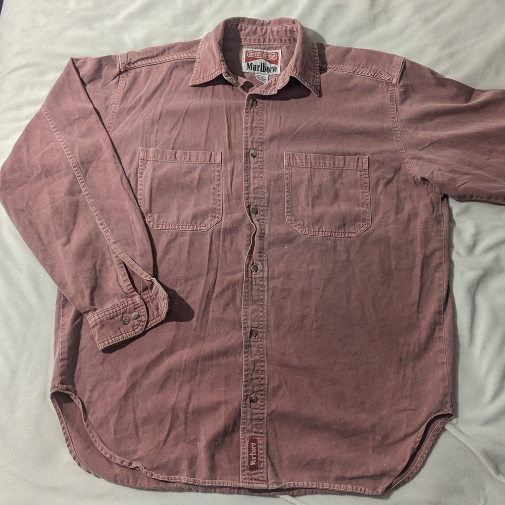 Marlboro Men's Vintage Rose Casual Shirt